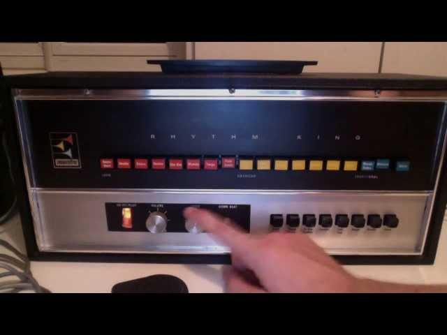 Maestro Rhythm King MRK-1 vintage drum machine demo video