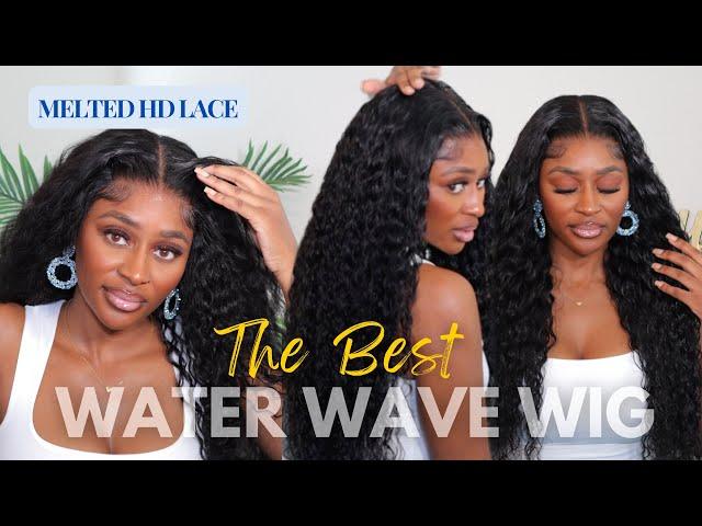 The BEST Wear & Go Glueless Curly Wig For Beginners | Asteria Hair Water Wave HD Lace Wig