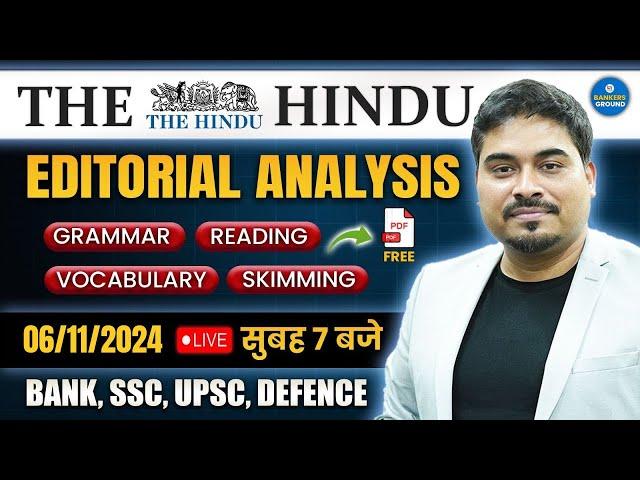 The Hindu Analysis | The Hindu Editorial | 6 Nov 2024 | The Hindu Editorial by Satyendra Tiwari