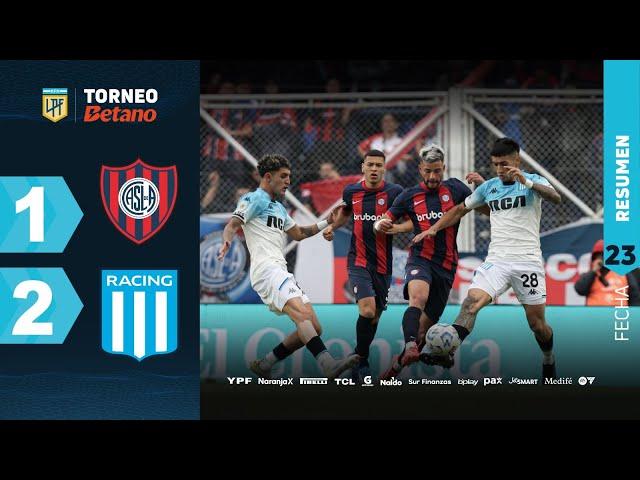 SAN LORENZO 1 - 2 RACING I Resumen del partido | #TorneoBetano 2024