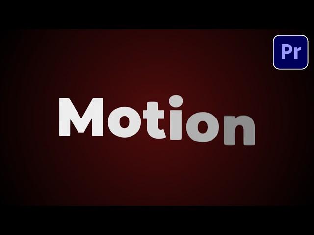 The SMOOTHEST Text Animation You Will See in Premiere Pro