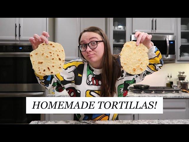 My First Attempt Making Homemade Tortillas || Cooking Vlog