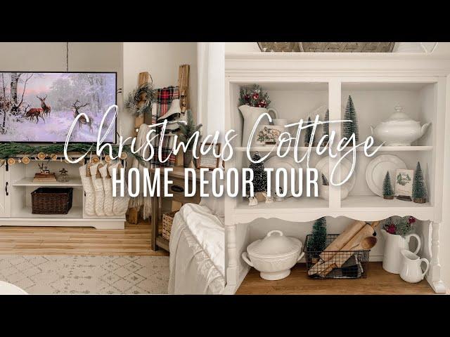 CHRISTMAS COTTAGE HOME DECOR TOUR 2021 | Vintage Cottage Christmas Decor Ideas