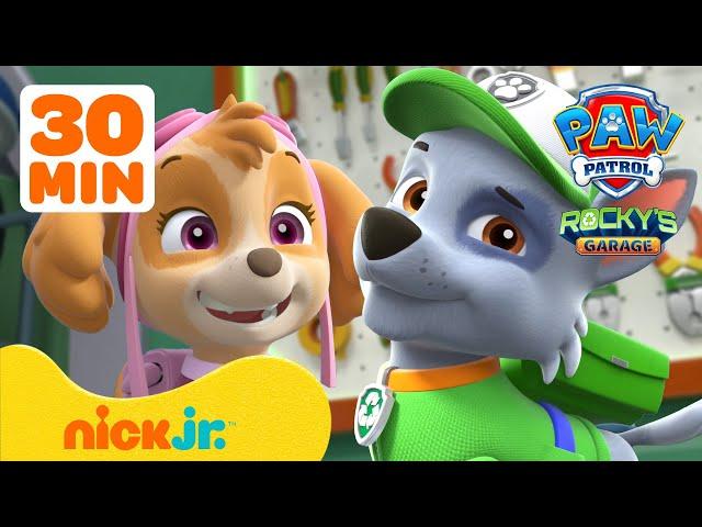 PAW Patrol's Rocky's Garage Compilation w/ Skye! #4 | Nick Jr.