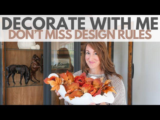 Fall Decorate with Me! | Fall Shelf Decor Ideas and Design Tips