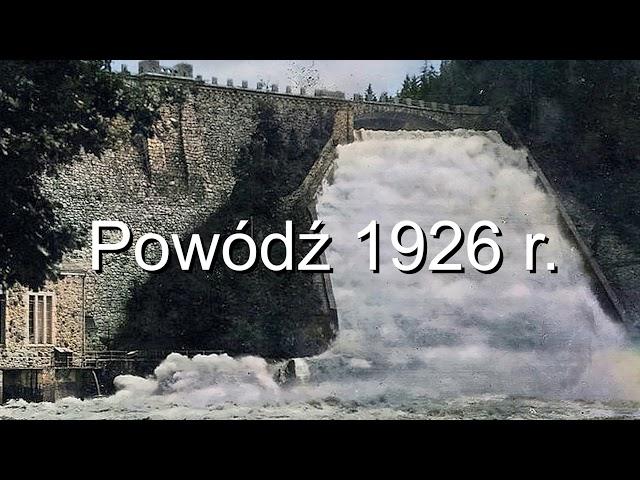 Pilchowice   zapora wodna w kolorze i z góry