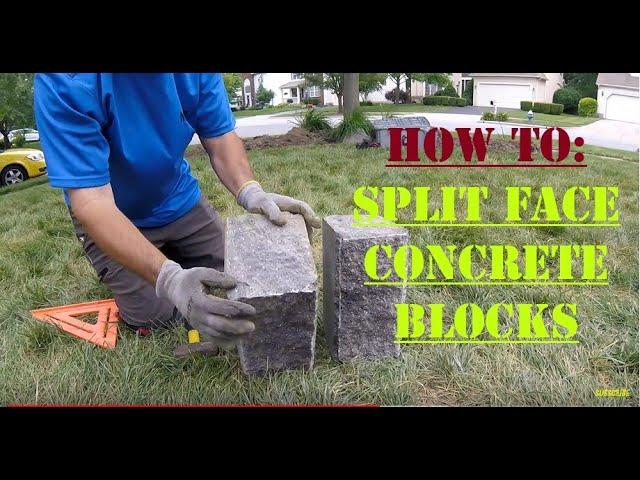 How to split landscape blocks or natural stone - NO special tools needed