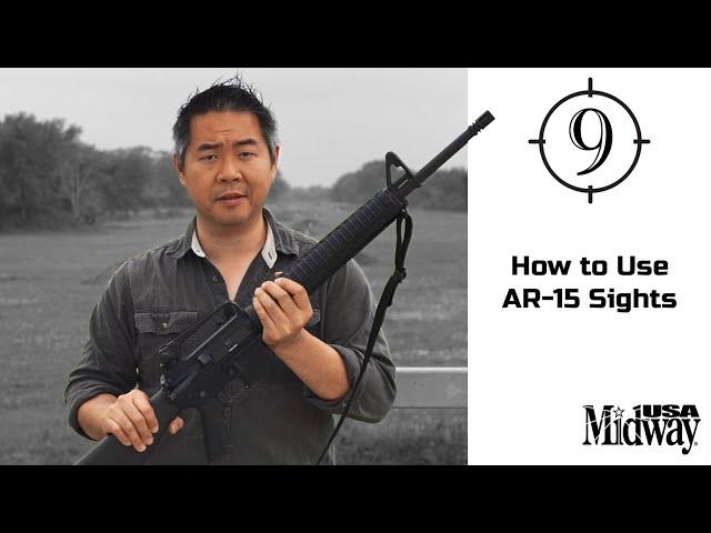 How to use AR-15 Iron Sights | 9-Hole Reviews