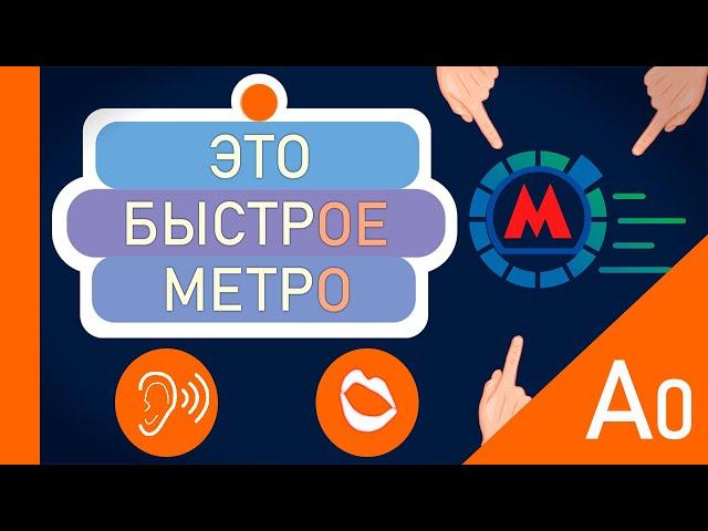 Russian phrases A0 | Repeat after me: ЭТО БЫСТРОЕ МЕТРО | Beginner Vocabulary | IT, EN, DE