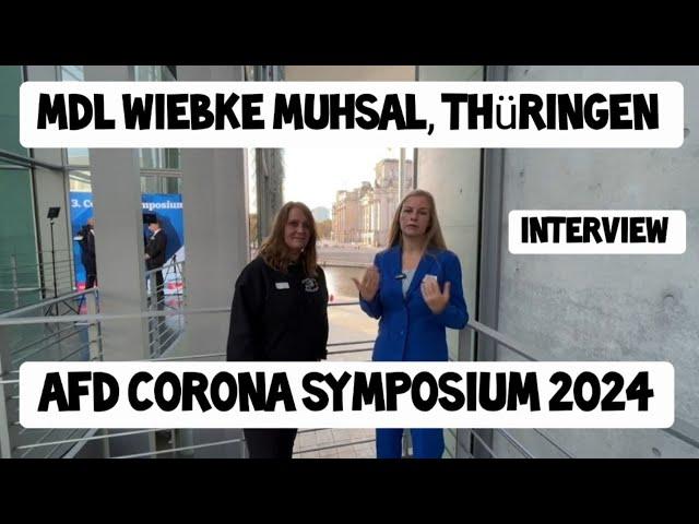 LIVE AfD Wiebke Muhsal Landtagsabgeordnete Thüringen im Interview beim Corona Symposium Berlin 2024