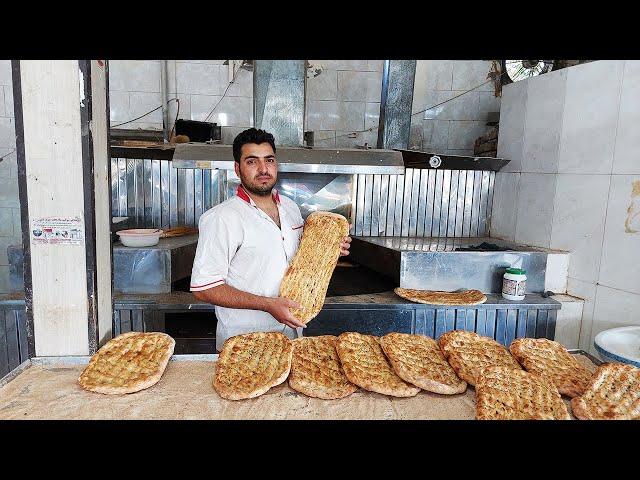 Barbari Bread Bakery | Traditional Iranian Bread | Sesame Barbari Recipe