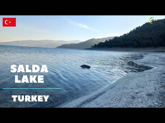 SALDA LAKE (Salda Gölü) Walking Tour / Burdur, Turkey 2022  [4K UHD]