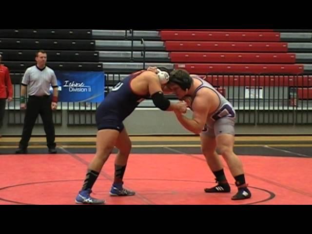 Lorenzo Serna  Newman vs  Nathan Jackson Ouachita Baptist 285 lbs