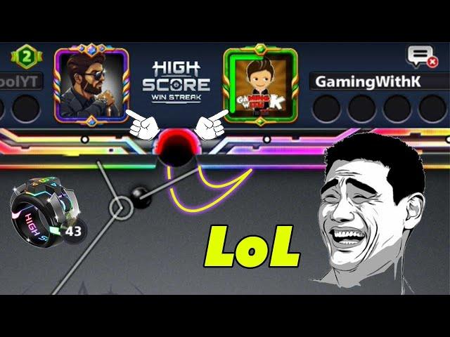 Lol Gaming With K  Level 30 Rings 43 High Score Win Streak 8 ball pool