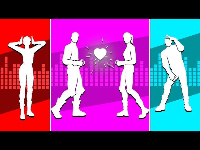 ALL *NEW* FORTNITE TIKTOK DANCES EMOTES (Icon Seires Dances)