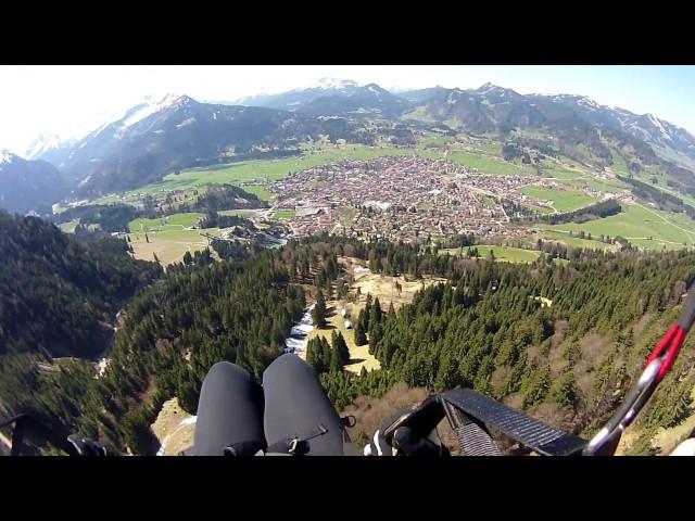 Paragliding at the Nebelhorn April 9, 2017