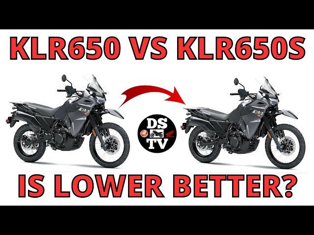 2023 Kawasaki KLR650 vs KLR650S - The KLR Lowered! Better Than Original?