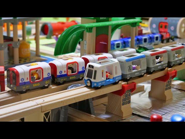 I made Brio Town  Thomas Garage & lots of trains