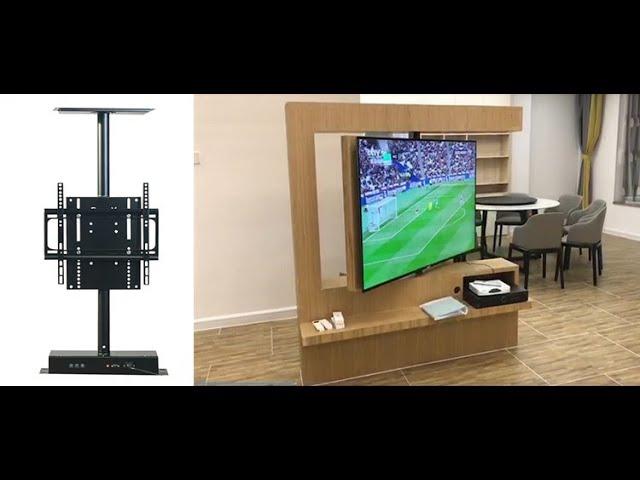 GZ Kinbay Electric manual rotating tv unit design. One TV, Two Rooms, popular for hotel, apartment