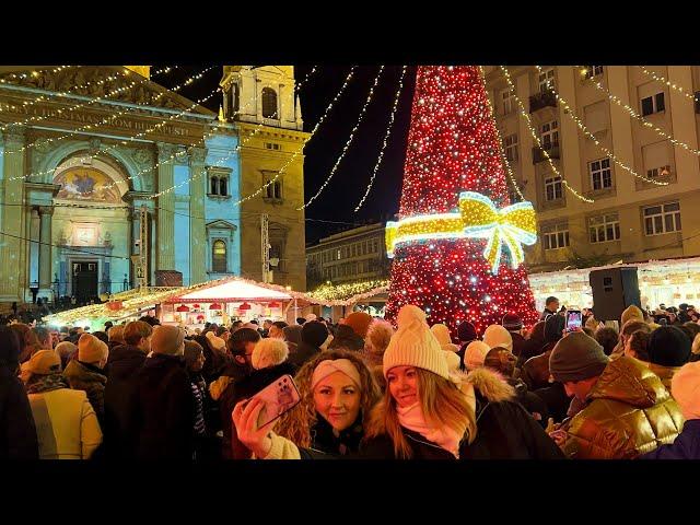 Budapest Hungary Christmas Market. The ultimate Hungarian Food! Hungarian Street Food!!