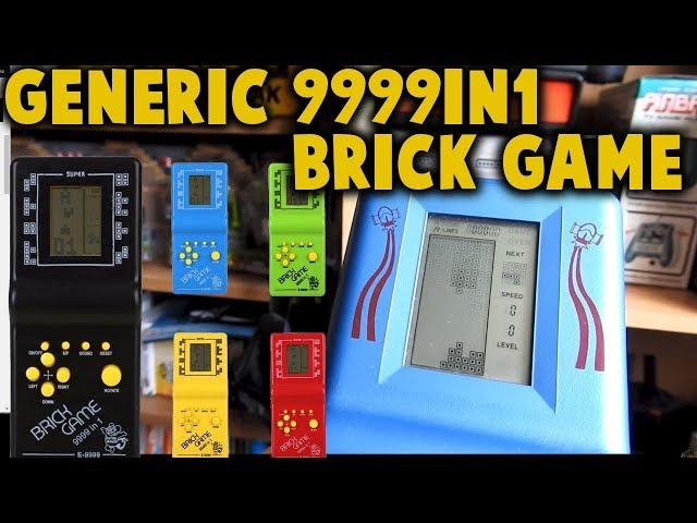 Color E9999-in-1 LCD Brick Classic Game Review (9999 in 1) Gameplay