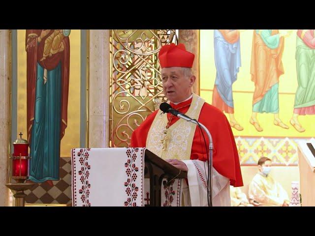 Cardinal Blase Cupich at St. Nicholas Ukrainian Catholic Cathedral