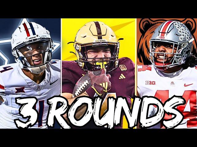 2025 NFL MOCK DRAFT 3 ROUNDS!! |