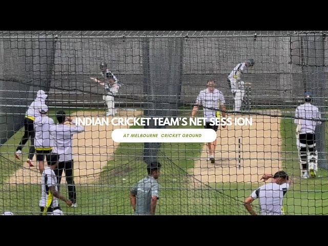 Virat Kohli, Rohit Sharma’s first net session at MCG l Boxing Day Test l BGT 2024-25