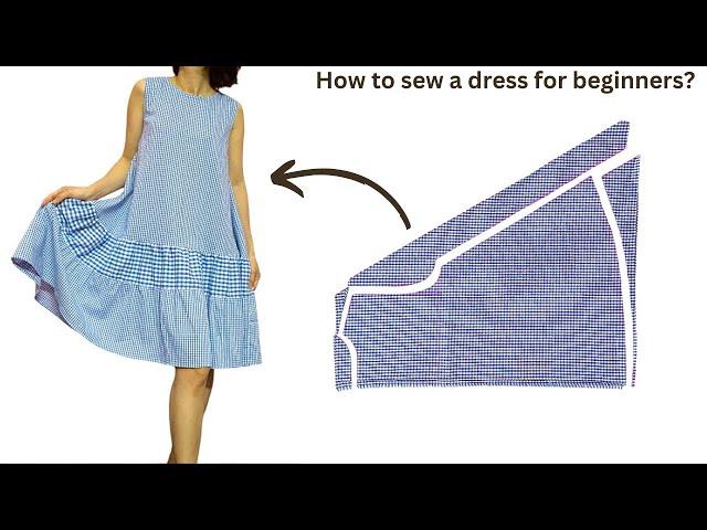 DIY// Oversize Dress/How to sew a dress for beginners?