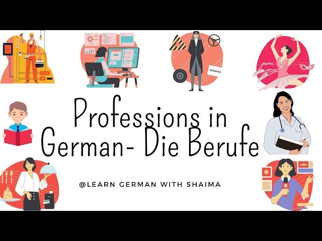 Die Berufe - Professions in German #A1/1 #learnGerman