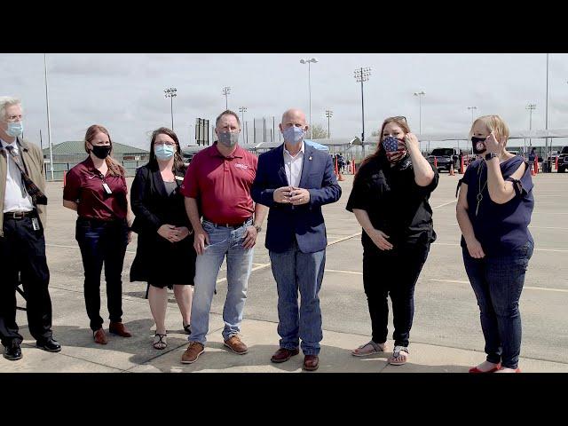 City of Pearland | Pearland ISD and Alvin ISD visit City of Pearland's Vaccination Site
