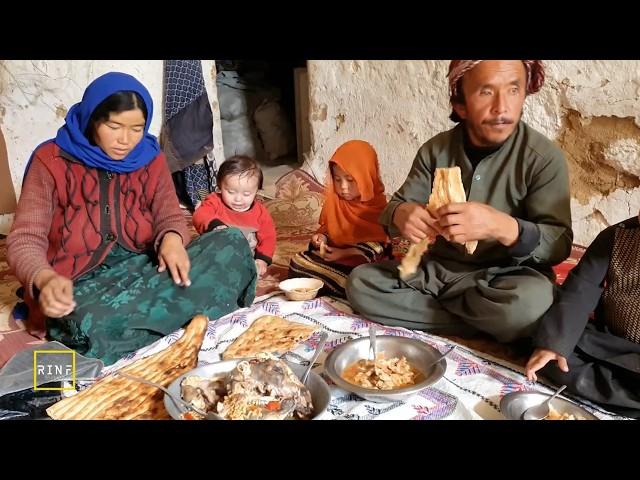 Recipe Of Head and Feet Delicacy in a Cave | Traditional Afghanistan Village Food Cooking