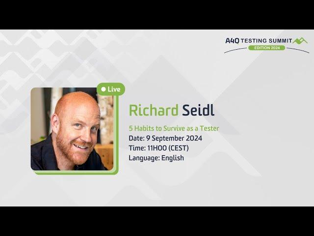 A4Q Testing Summit 2024 - 5 Habits to Survive as a Tester