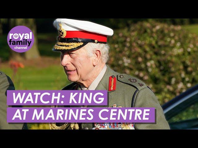 WATCH: King Charles Visits Royal Marines Training Centre in Devon