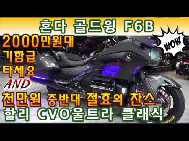 #혼다 #골드윙 #f6b & #할리데이비슨 #cvo #울트라클래식  (이천만원대로 혼다의 기함급 도전하세요^^ & 천만원 중반대로 할리 기함급 탈 수있습니다^^ ) #연산동빠박이