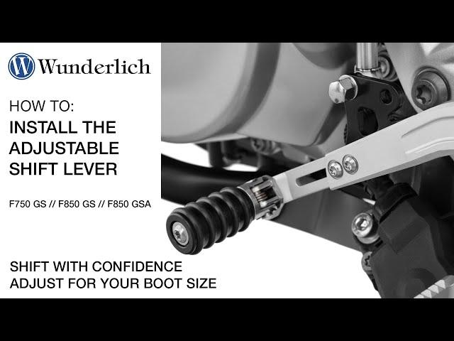 Wunderlich Adjustable Shift Lever Install Video - Part # 26282001