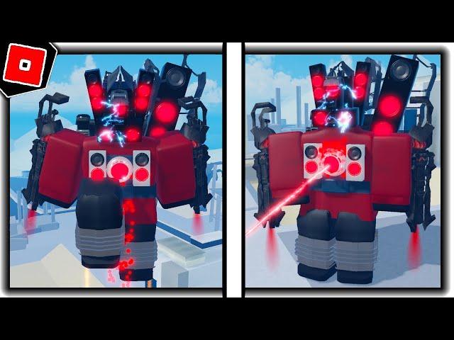 How to get HYPER CHARGED UPGRADED TITAN SPEAKERMAN BADGE in BATHTUBS WAR - Roblox