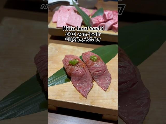 This award winning Hida beef restaurant serves very affordable meal #takayama #maruaki #japantravel