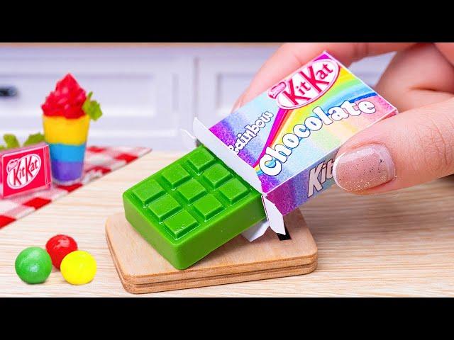 Amazing KITKAT CakeSweet Miniature Rainbow Chocolate KITKAT Cake Decorating Recipe1000+ Yummy Cake