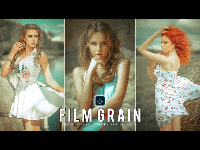 Film Grain Preset - Camera Raw Filter Presets Free Download - Color Grading Photoshop Tutorial