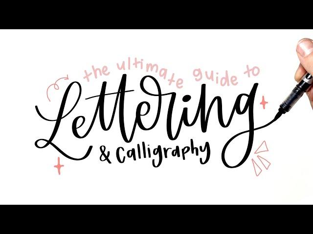 how to do calligraphy & hand lettering (for complete beginners!)