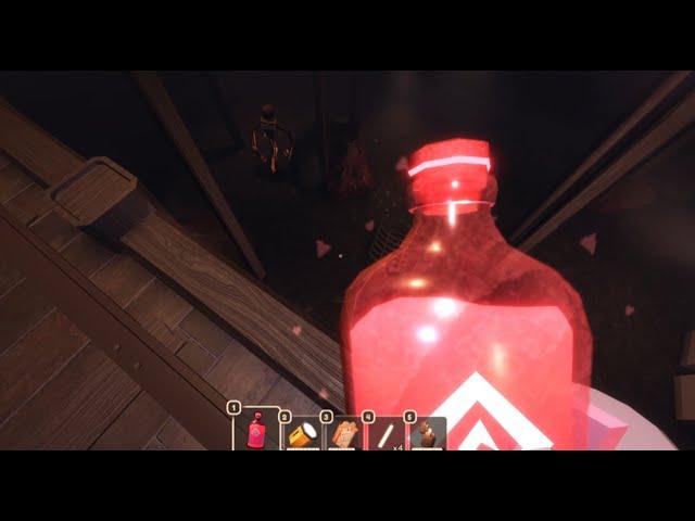 USING THE BOTTLE OF SPIRAL LIGHT IN DOORS FLOOR 2