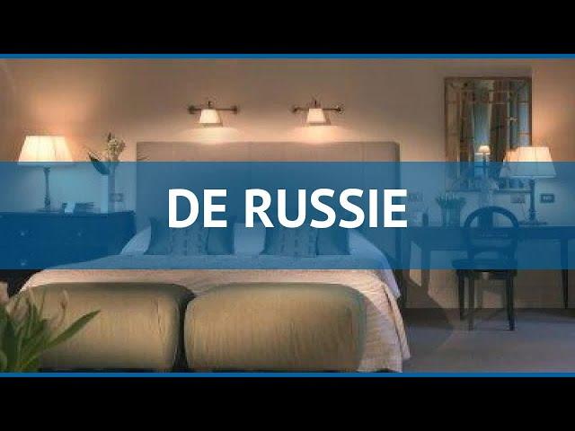 DE RUSSIE 5* Италия Рим обзор – отель ДЕ РУССИЕ 5* Рим видео обзор