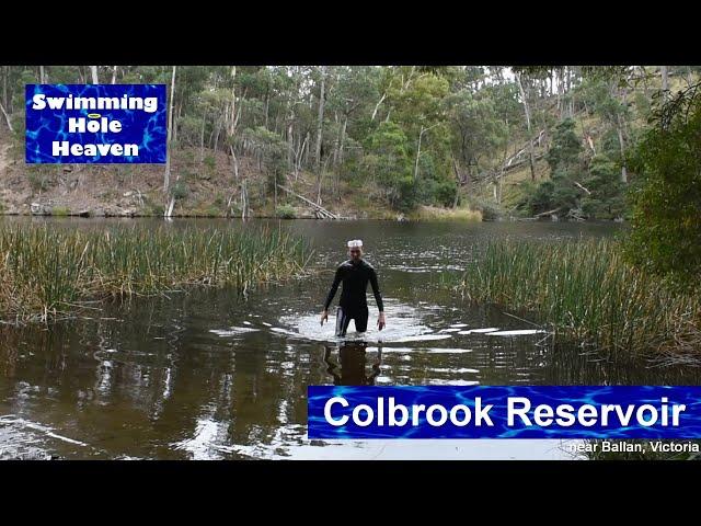 Swimming in Colbrook Reservoir near Ballan