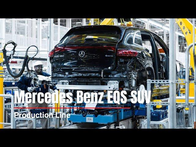 Mercedes Benz EQS SUV Production Line - Mercedes Factory in Tuscaloosa, USA