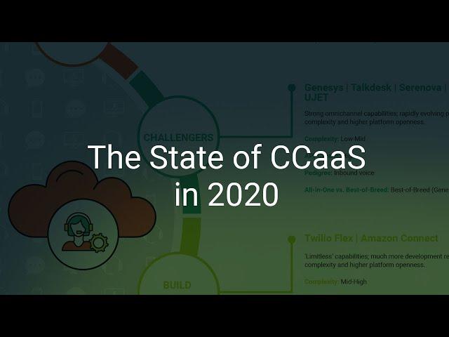 The State of Contact Center as a Service in 2020 (CCaaS)