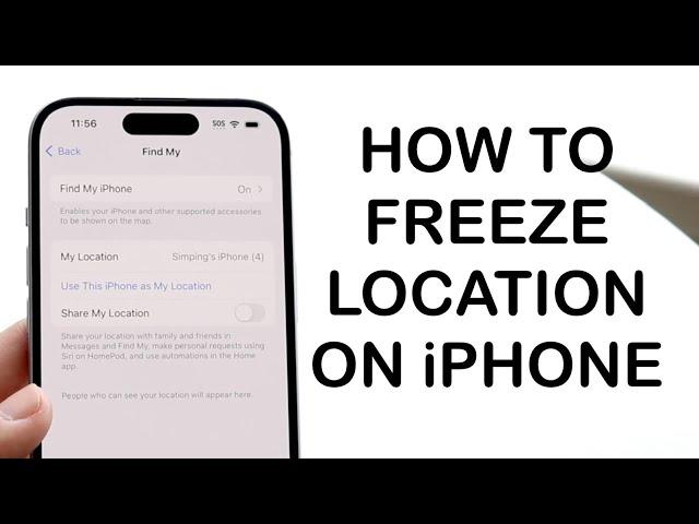 How To Freeze Location On Find My iPhone! (2024)