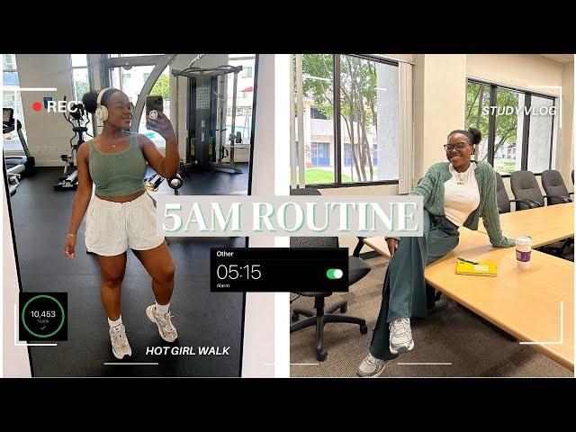 uni student's realistic 5am morning routine | how I get 10,000 steps before 10am everyday