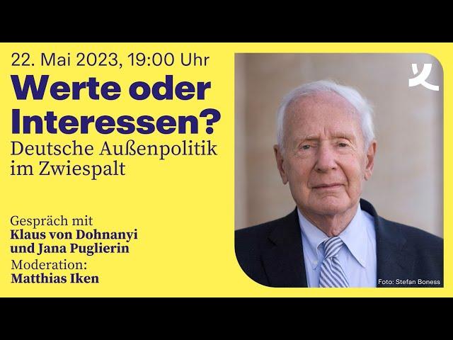 Ukraine & Beyond – Werte oder Interessen? Deutsche Außenpolitik im Zwiespalt (2023)