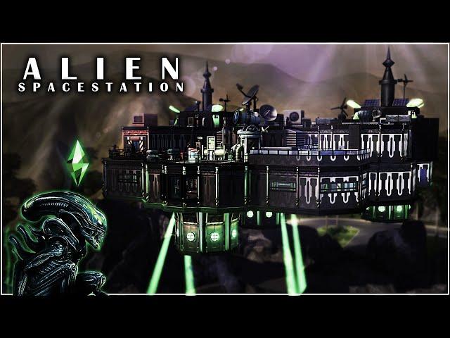 Spooky Space Station🩸 | Alien inspired build | Sevastopol - Nostromo | The Sims 4 speed build